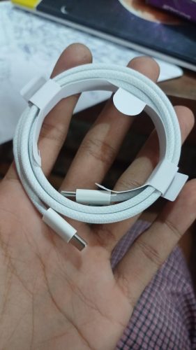 High Speed USB-C to C MFi Certified Nylon-braided Cable for iPhone/Mac (with Fast Charging) photo review