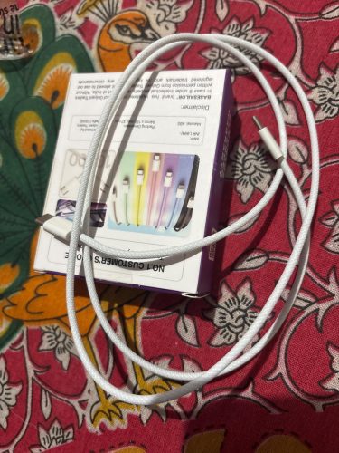 High Speed USB-C to C MFi Certified Nylon-braided Cable for iPhone/Mac (with Fast Charging) photo review