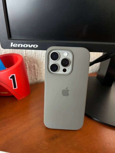 3-Layers Thin Fit, Liquid Silicon, Shockproof Back Cover for iPhone 15 All Models (with Soft Microfiber Lining) photo review