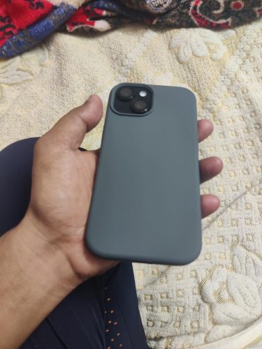 3-Layers Thin Fit, Liquid Silicon, Shockproof Back Cover for iPhone 15 All Models (with Soft Microfiber Lining) photo review