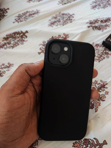 3-Layers Thin Fit, Liquid Silicon, Shockproof Back Cover for iPhone 15 All Models (with Soft Microfiber Lining) photo review
