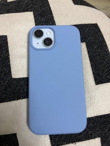 3-Layers Thin Fit, Liquid Silicon, Shockproof Back Cover for iPhone 15 All Models (with Soft Microfiber Lining) photo review