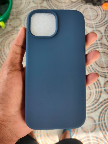 3-Layers Thin Fit, Liquid Silicon, Shockproof Back Cover for iPhone 15 All Models (with Soft Microfiber Lining) photo review